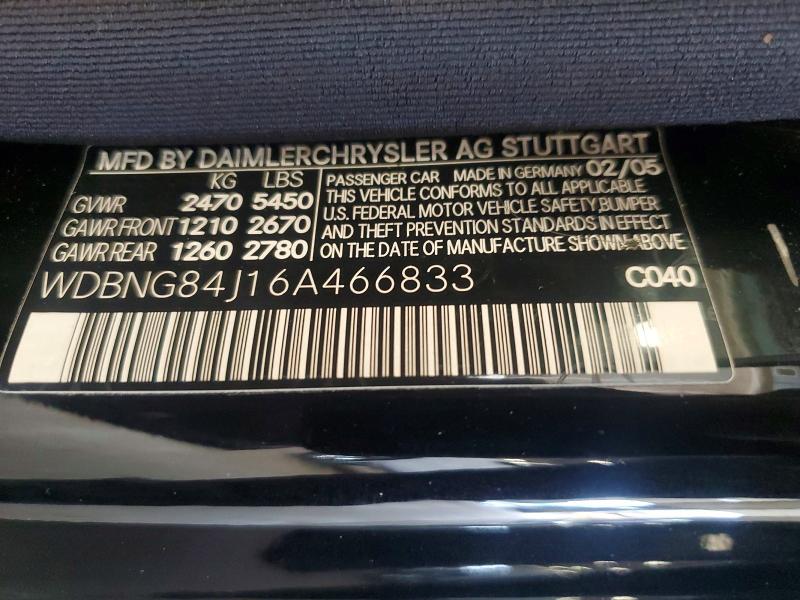 Продаж на аукціоні авто 2006 Mercedes-benz S, vin: WDBNG84J16A466833, номер лоту: 62984866