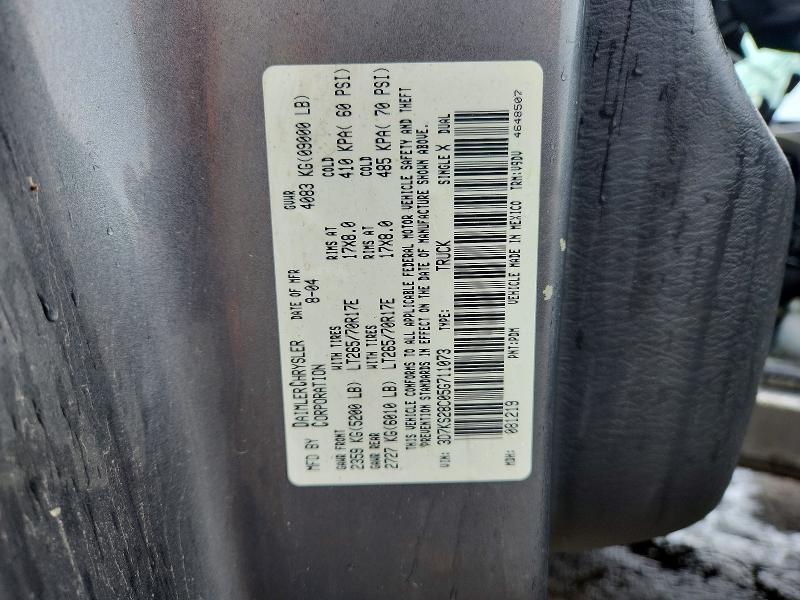Продажа на аукционе авто 2005 Dodge Ram 2500, vin: 3D7KS28C05G711073, номер лота: 60361146