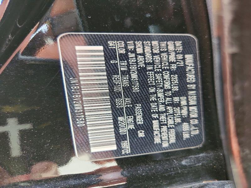 63342626 :رقم المزاد ، JN1BJ1BV2MW317580 vin ، 2021 Nissan Rogue Sport مزاد بيع