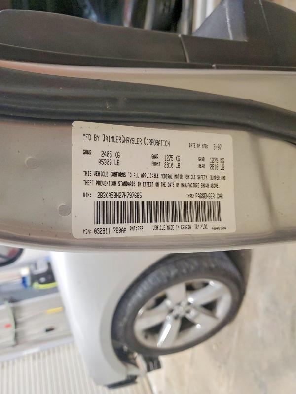 Продажа на аукционе авто 2007 Dodge Charger, vin: 2B3KA53H27H797685, номер лота: 61400186