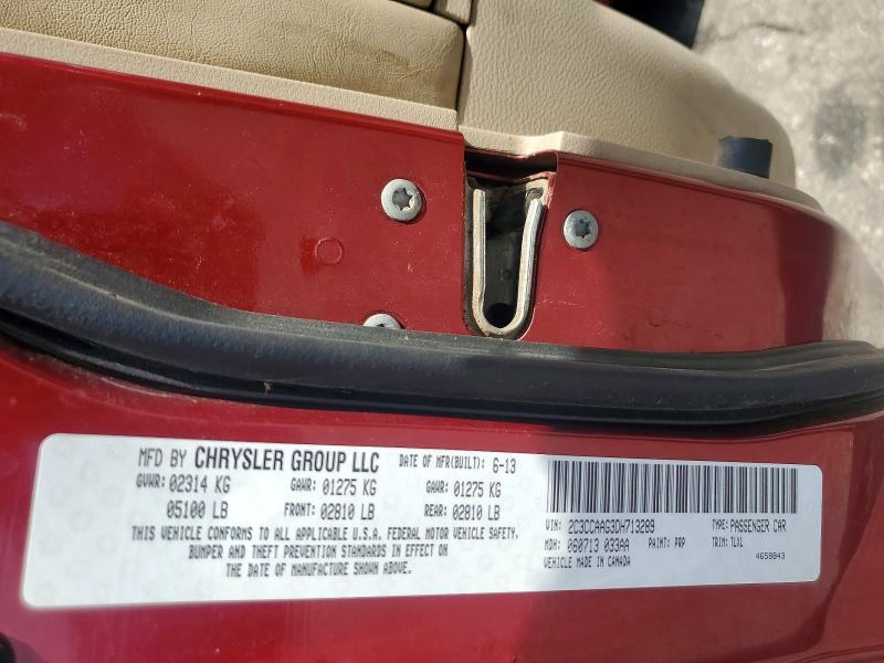 Продажа на аукционе авто 2013 Chrysler 300, vin: 2C3CCAAG3DH713289, номер лота: 59885866