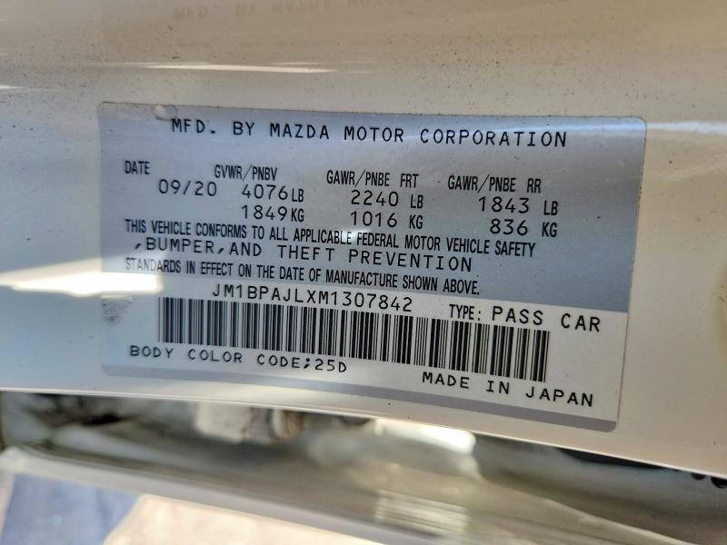 Aukcja sprzedaży 2021 Mazda 3, vin: JM1BPAJLXM1307842, numer aukcji: 59345736