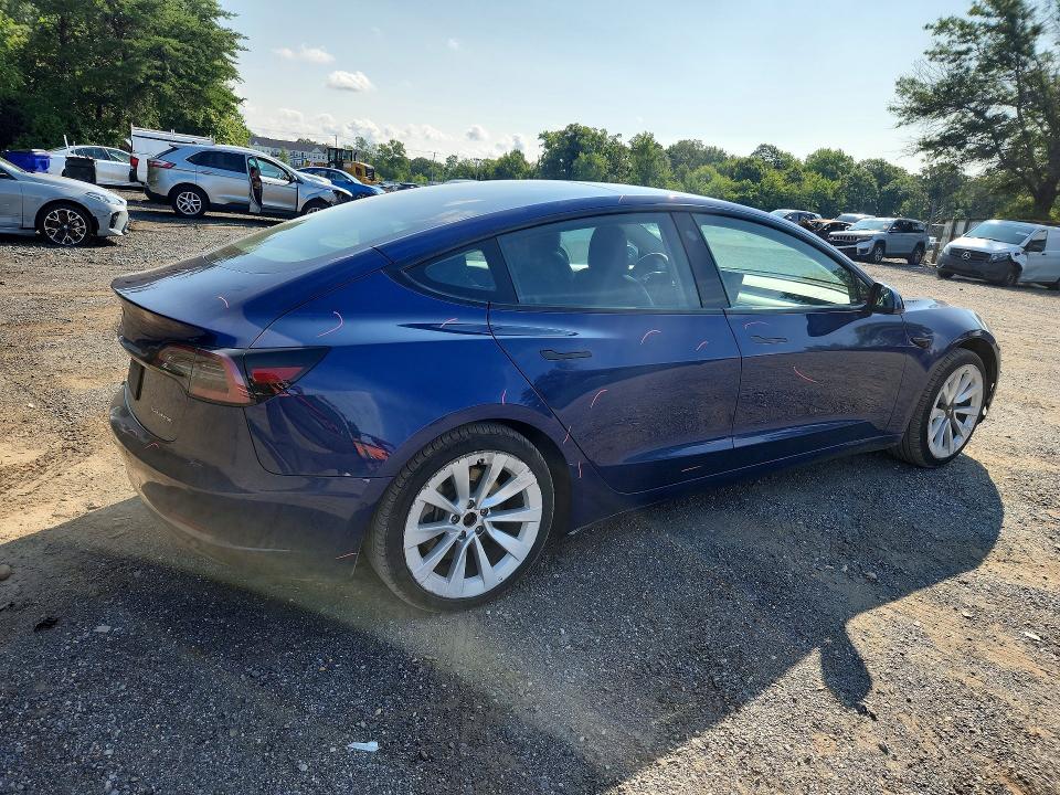 Продажа на аукционе авто 2022 Tesla Model 3, vin: 5YJ3E1EB9NF289757, номер лота: 62253546