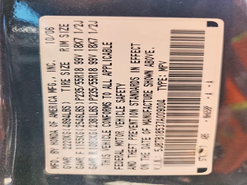 Продаж на аукціоні авто 2007 Acura Rdx, vin: 5J8TB18537A009004, номер лоту: 59722716