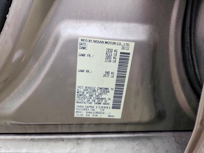 59954546 :رقم المزاد ، 1N4AL3AP9DC159991 vin ، 2013 Nissan Altima مزاد بيع