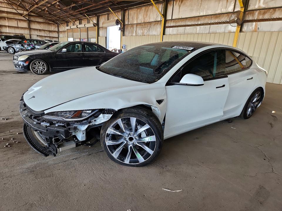 2024 Tesla Model 3 მანქანა იყიდება აუქციონზე, vin: 5YJ3E1EAXRF730521, აუქციონის ნომერი: 60079866