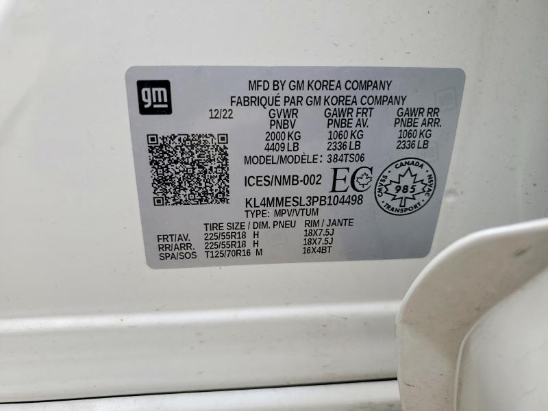 Продажа на аукционе авто 2023 Buick Encore Awd, vin: KL4MMESL3PB104498, номер лота: 62250916