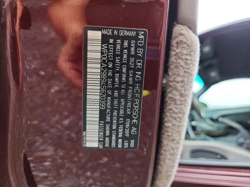 Aukcja sprzedaży 2004 Porsche Boxster, vin: WP0CA29894S620399, numer aukcji: 59391456