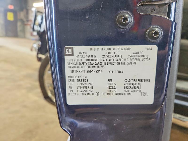 Продаж на аукціоні авто 2005 Gmc Sierra, vin: 1GTHK29U75E187214, номер лоту: 59624226