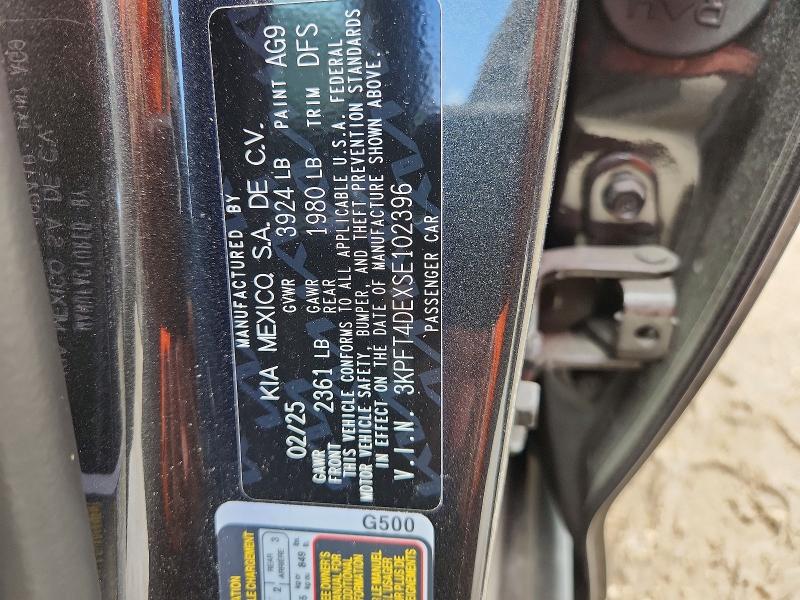 Продажа на аукционе авто 2025 Kia K4, vin: 3KPFT4DEXSE102396, номер лота: 59862506