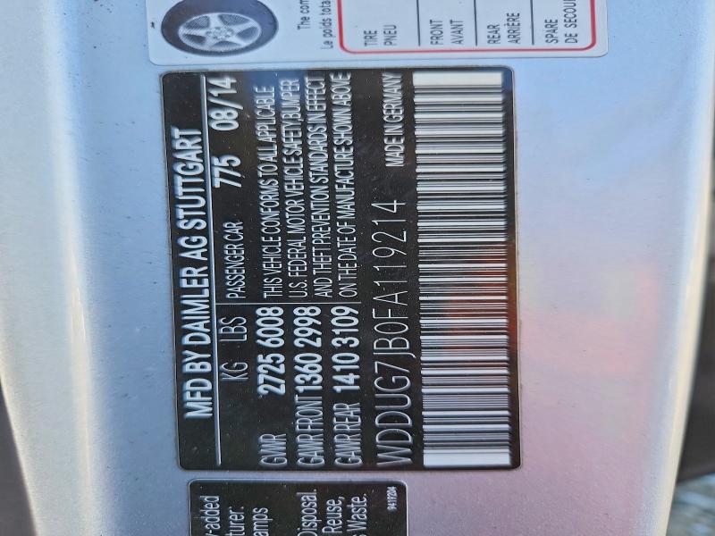 Aukcja sprzedaży 2015 Mercedes-benz S, vin: WDDUG7JB0FA119214, numer aukcji: 55915856
