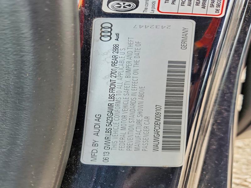 61074286 :رقم المزاد ، WAUWGAFC0EN009107 vin ، 2014 Audi A7 مزاد بيع