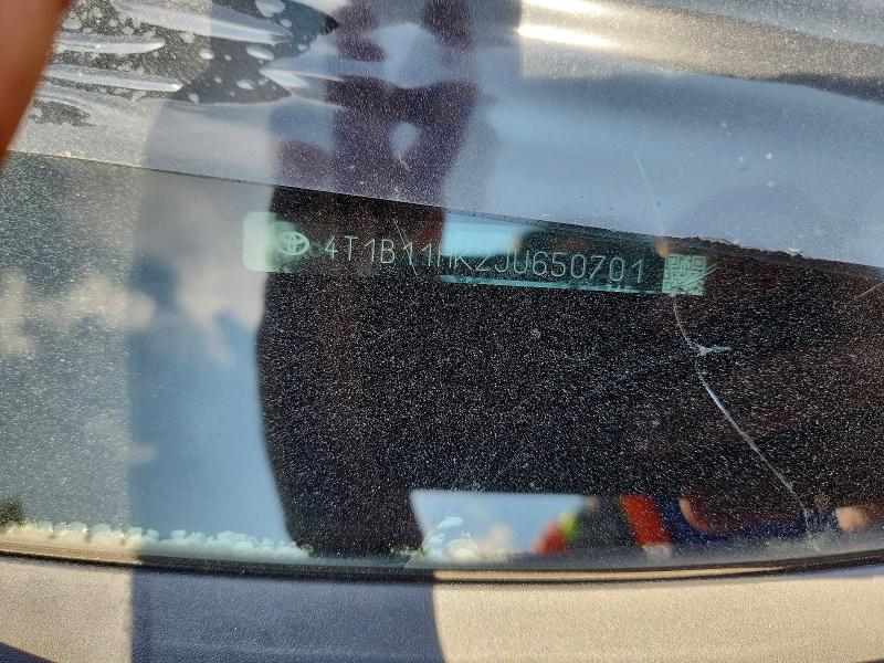 2018 Toyota Camry მანქანა იყიდება აუქციონზე, vin: 4T1B11HK2JU650701, აუქციონის ნომერი: 58041536