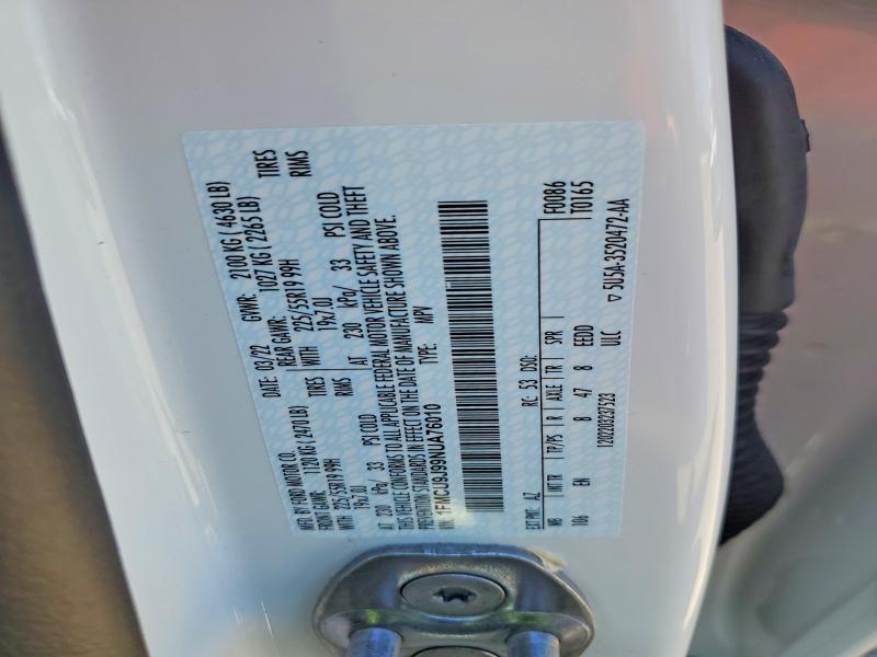 Продажа на аукционе авто 2022 Ford Escape, vin: 1FMCU9J99NUA76010, номер лота: 59875656