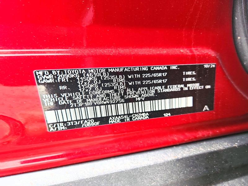 Продаж на аукціоні авто 2024 Toyota Rav4, vin: 2T3P1RFV8RW492756, номер лоту: 61754526