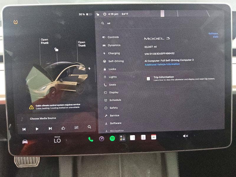 Продаж на аукціоні авто 2023 Tesla Model 3, vin: 5YJ3E1EA5PF496432, номер лоту: 58764446