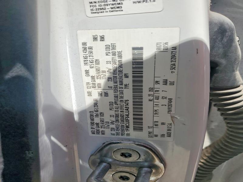 Продаж на аукціоні авто 2020 Ford Escape, vin: 1FMCU0F64LUA81476, номер лоту: 63133566