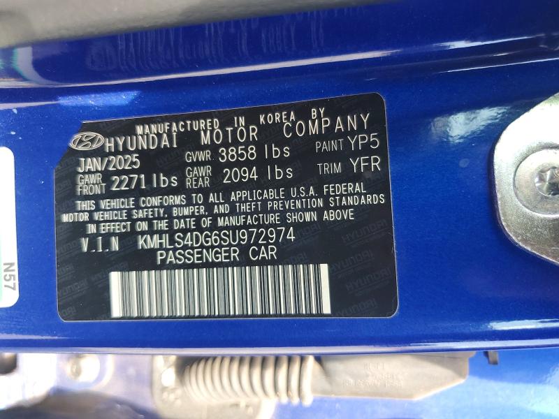 Продаж на аукціоні авто 2025 Hyundai Elantra, vin: KMHLS4DG6SU972974, номер лоту: 61129936