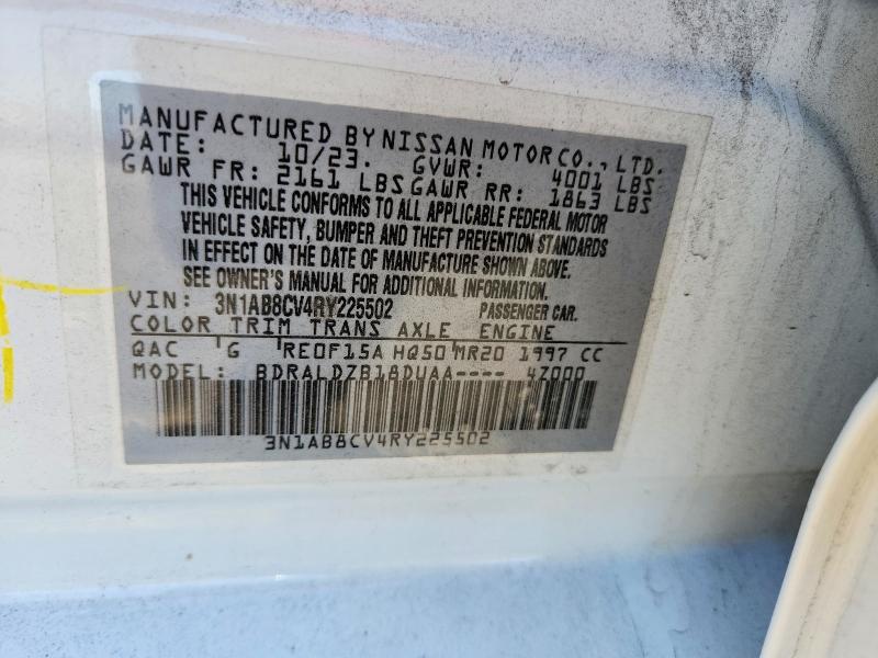 Продаж на аукціоні авто 2024 Nissan Sentra, vin: 3N1AB8CV4RY225502, номер лоту: 59723986