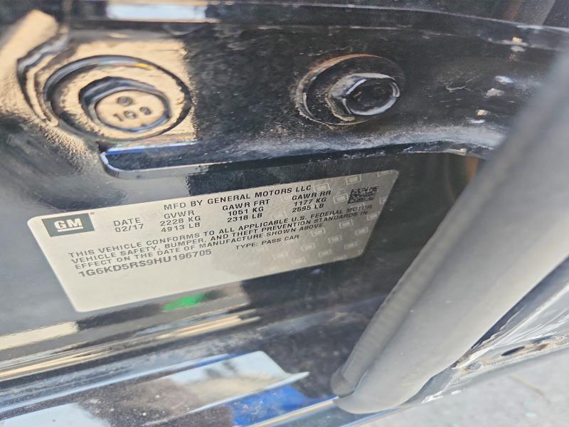 62825336 :رقم المزاد ، 1G6KD5RS9HU196705 vin ، 2017 Cadillac Ct6 مزاد بيع