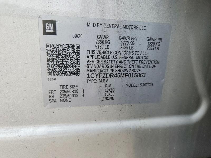 Продаж на аукціоні авто 2021 Cadillac Xt4, vin: 1GYFZDR45MF015863, номер лоту: 60475126