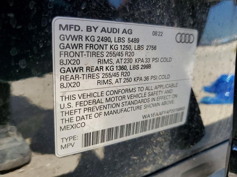 Продажа на аукционе авто 2023 Audi Q5, vin: WA1EAAFY4P2016863, номер лота: 61689106