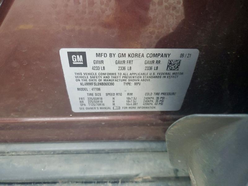 Продаж на аукціоні авто 2022 Buick Encore Gx, vin: KL4MMFSL0NB069390, номер лоту: 59630096