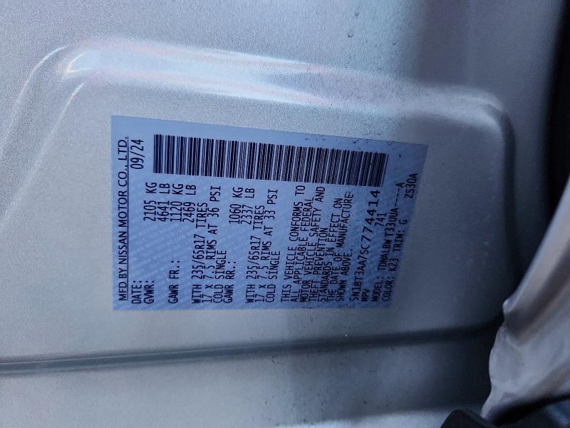 Aukcja sprzedaży 2025 Nissan Rogue, vin: 5N1BT3AA7SC774414, numer aukcji: 59875476