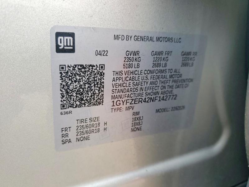 Продаж на аукціоні авто 2022 Cadillac Xt4, vin: 1GYFZER42NF142772, номер лоту: 61339266