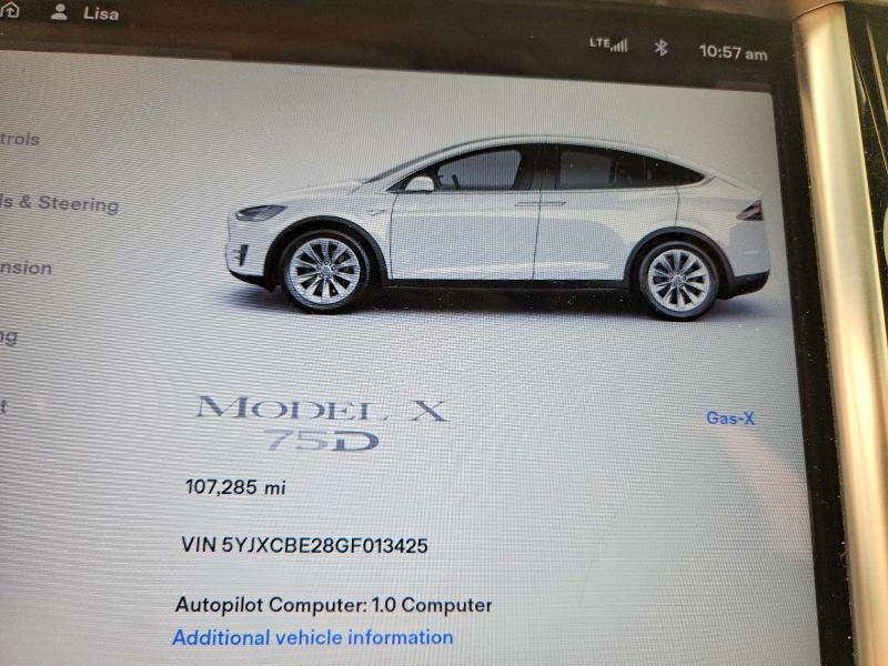 Продаж на аукціоні авто 2016 Tesla Model X, vin: 5YJXCBE28GF013425, номер лоту: 60223596