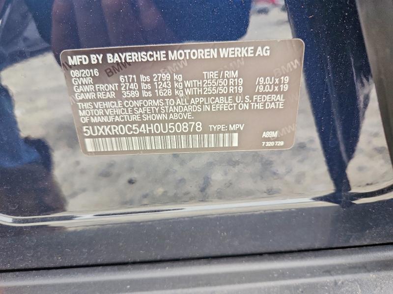 Aukcja sprzedaży 2017 Bmw X5, vin: 5UXKR0C54H0U50878, numer aukcji: 59826546