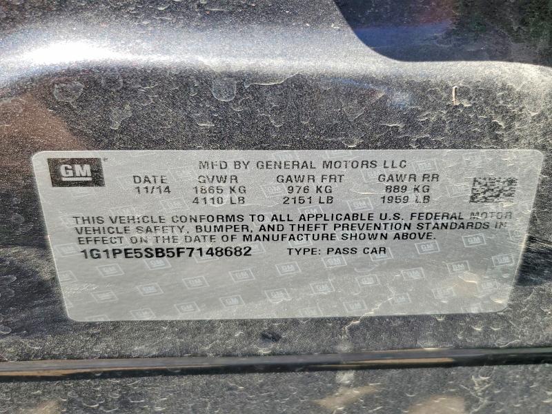 Продажа на аукционе авто 2015 Chevrolet Cruze, vin: 1G1PE5SB5F7148682, номер лота: 60134826