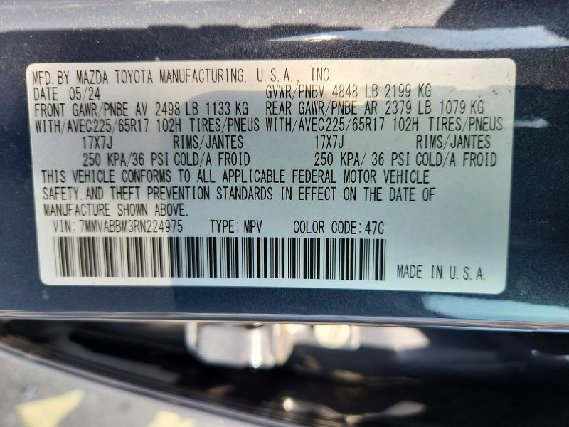 Aukcja sprzedaży 2024 Mazda Cx-50, vin: 7MMVABBM3RN224975, numer aukcji: 62513126