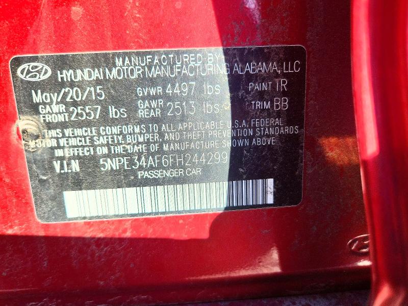 Продаж на аукціоні авто 2015 Hyundai Sonata, vin: 5NPE34AF6FH244299, номер лоту: 61029986