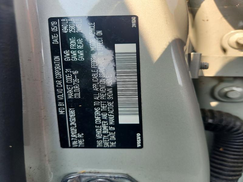 Продаж на аукціоні авто 2019 Volvo S60, vin: 7JR102FL2KG016861, номер лоту: 61819706