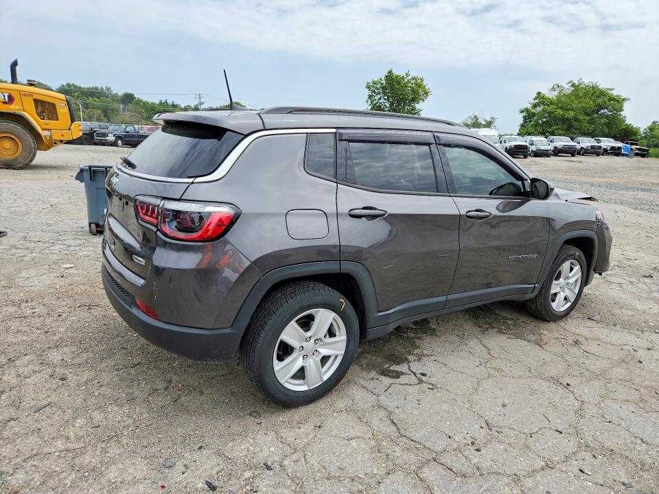 2022 Jeep Compass მანქანა იყიდება აუქციონზე, vin: 3C4NJDBB3NT132852, აუქციონის ნომერი: 61372626