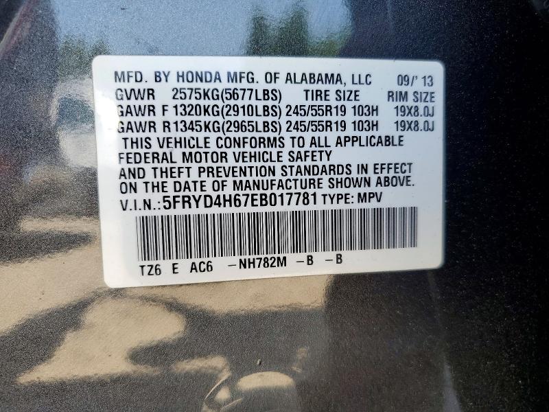 Aukcja sprzedaży 2014 Acura Mdx, vin: 5FRYD4H67EB017781, numer aukcji: 85792265