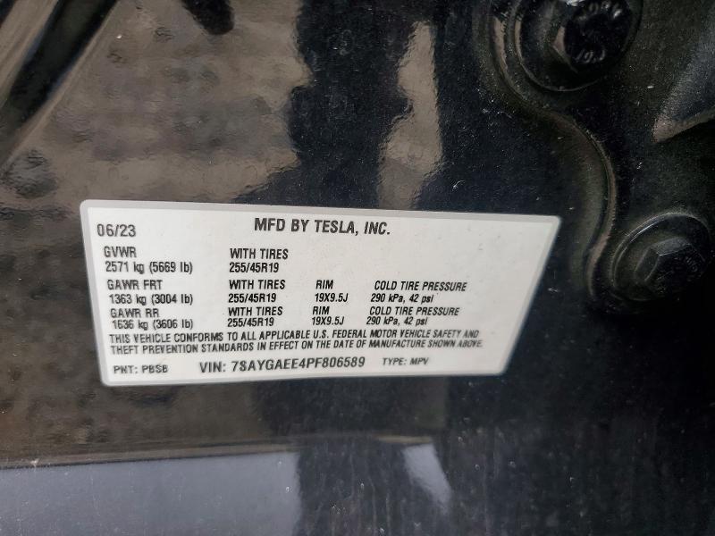 Aukcja sprzedaży 2023 Tesla Model Y, vin: 7SAYGAEE4PF806589, numer aukcji: 59632616