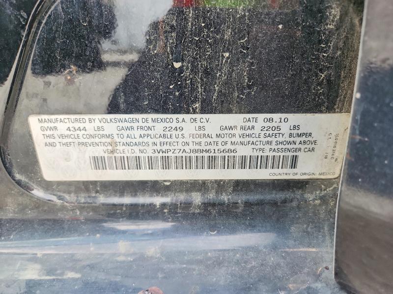 Продажа на аукционе авто 2011 Volkswagen Jetta, vin: 3VWPZ7AJ8BM615686, номер лота: 60150046