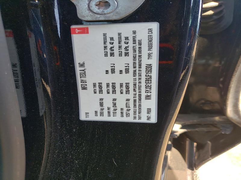 Продажа на аукционе авто 2018 Tesla Model 3, vin: 5YJ3E1EB9JF150304, номер лота: 62662746