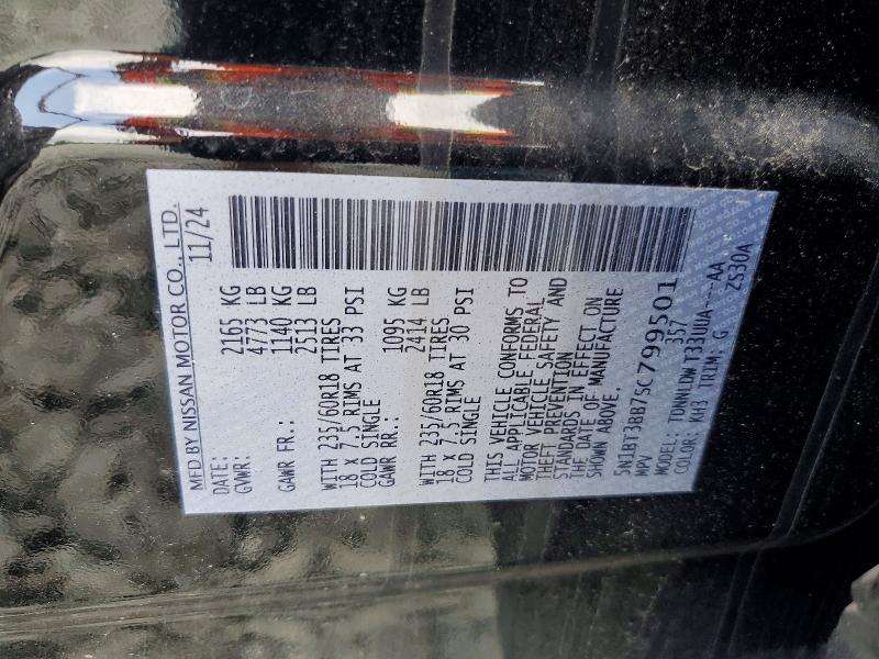 62025496 :رقم المزاد ، 5N1BT3BB7SC799501 vin ، 2025 Nissan Rogue مزاد بيع