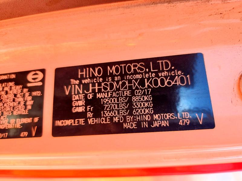 Продажа на аукционе авто 2018 Hino 195, vin: JHHSDM2HXJK006401, номер лота: 65409356