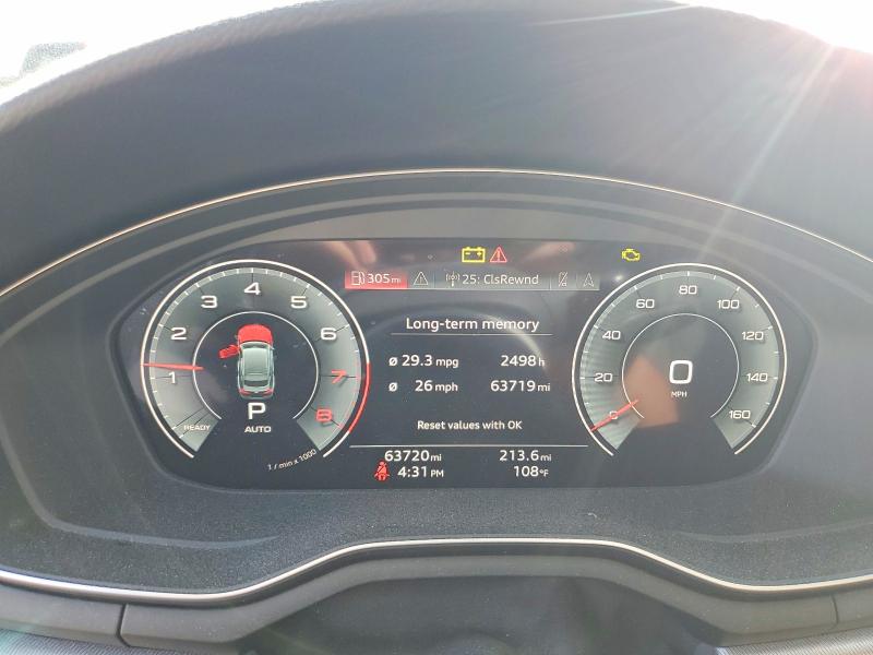 2023 Audi A5 მანქანა იყიდება აუქციონზე, vin: WAUFACF58PA001488, აუქციონის ნომერი: 60650776