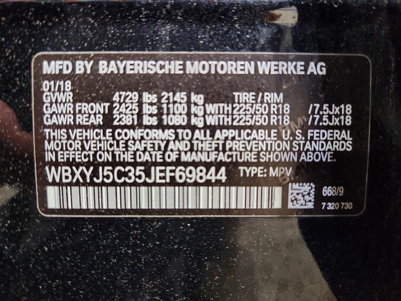 61691616 :رقم المزاد ، WBXYJ5C35JEF69844 vin ، 2018 Bmw X2 مزاد بيع