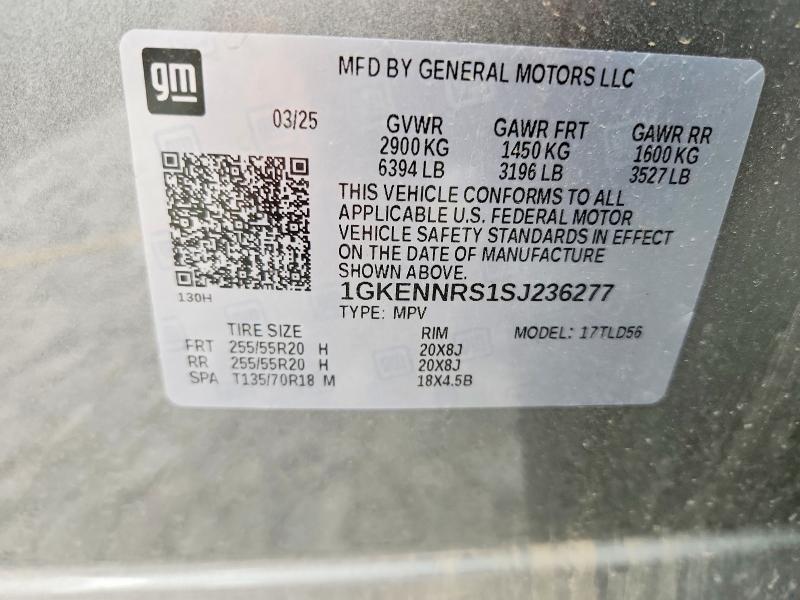 2025 Gmc Acadia მანქანა იყიდება აუქციონზე, vin: 1GKENNRS1SJ236277, აუქციონის ნომერი: 61532136