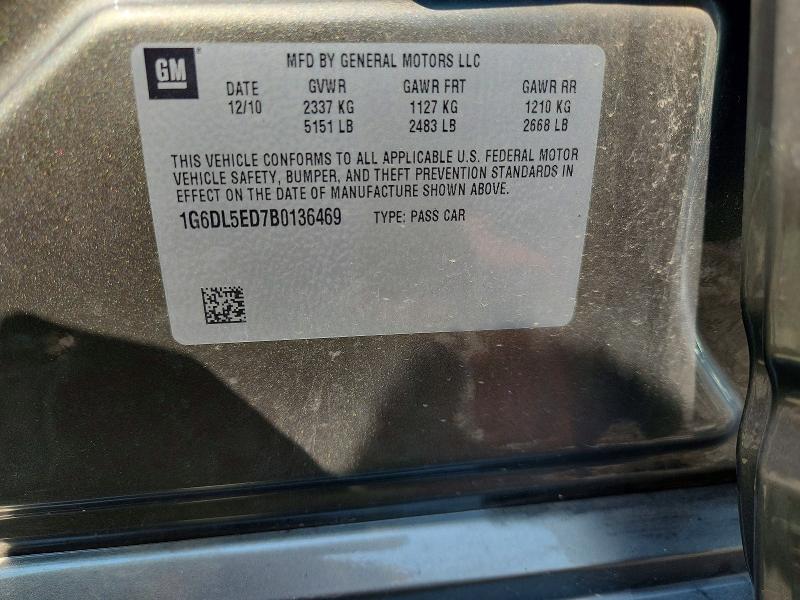 2011 Cadillac Cts მანქანა იყიდება აუქციონზე, vin: 1G6DL5ED7B0136469, აუქციონის ნომერი: 61971896