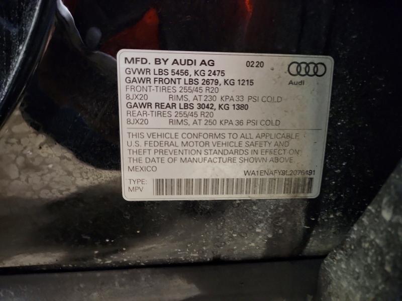 Aukcja sprzedaży 2020 Audi Q5, vin: WA1ENAFY9L2076491, numer aukcji: 60887156