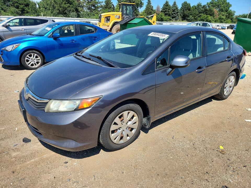 59694866 :رقم المزاد ، 19XFB2F58CE106372 vin ، 2012 Honda Civic مزاد بيع