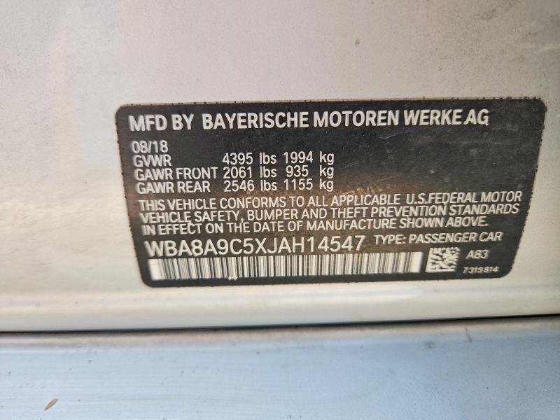 Продажа на аукционе авто 2018 Bmw 320, vin: WBA8A9C5XJAH14547, номер лота: 63328046