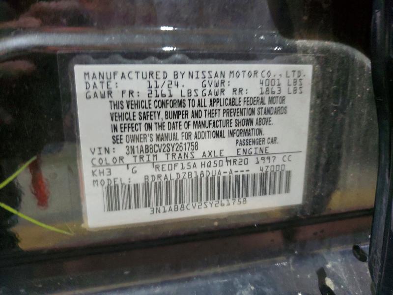 Aukcja sprzedaży 2025 Nissan Sentra, vin: 3N1AB8CV2SY261758, numer aukcji: 63377856